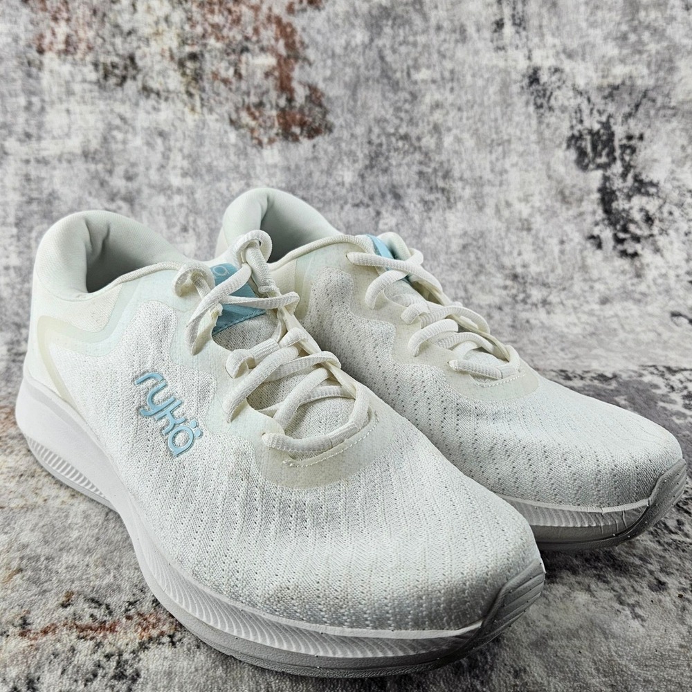 Ryka Sneakers Women's 8W White Flourish Athletic Shoes Running Gym Yoga Training